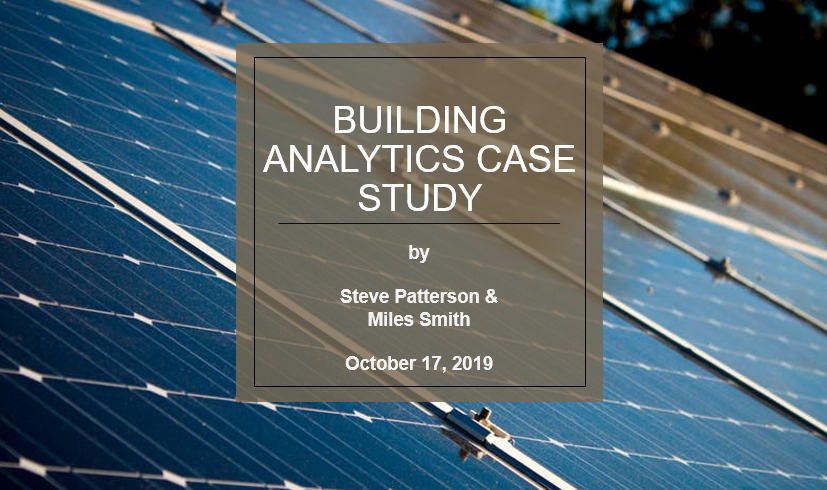 Building Analytics: Community College Case Study