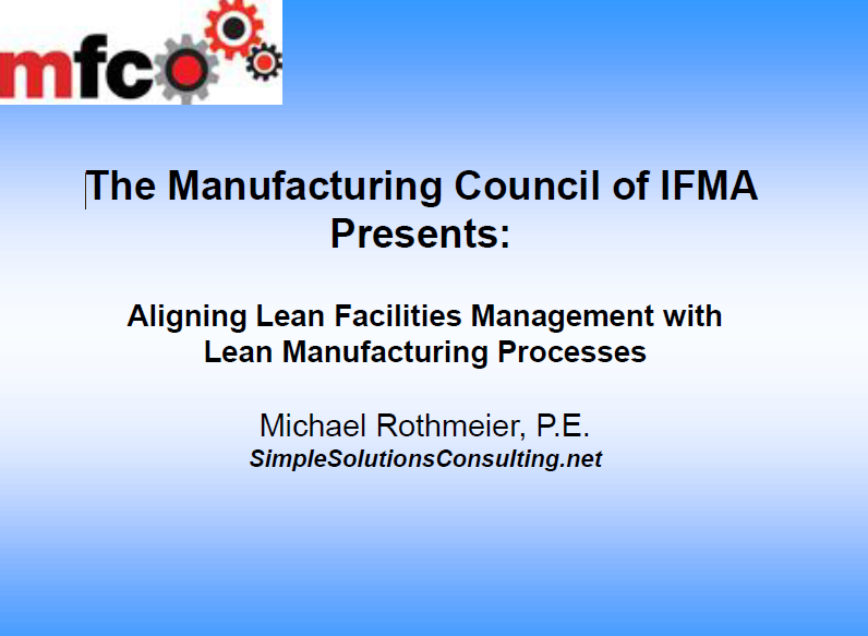 Aligning Lean Facilities
